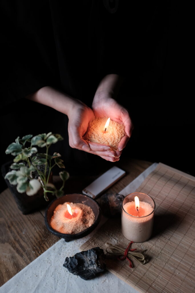 Nến cát Sand candle