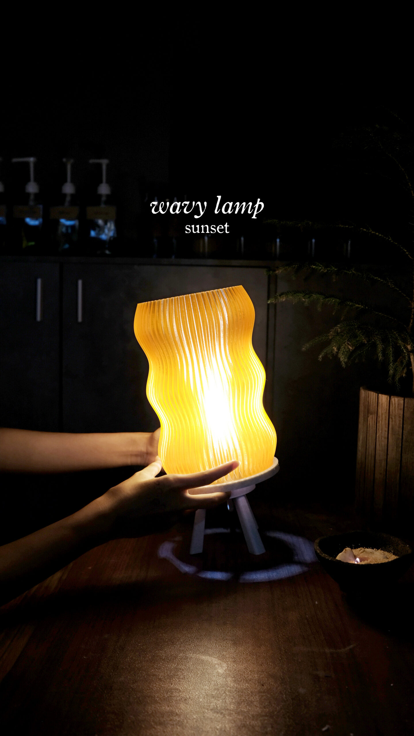 Wavy Lamp - Đèn trang trí công nghệ in 3D